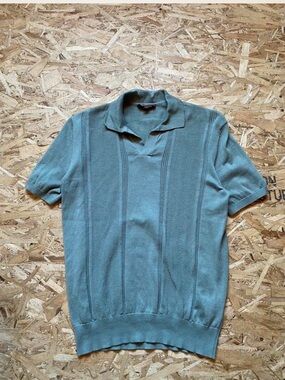 Max Cocos Men's Short-Sleeve Polo in Sage Green
